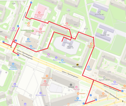 Схема пути к объекту